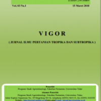 Image of JURNAL VIGOR: JURNAL ILMU PERTANIAN TROPIKA DAN SUBTROPIKA VOL 3, NO 2, SEPTEMBER 2018