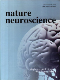 Image of NATURE NEUROSCIENCE JULY 1, 2021, VOL. 24, ISSUE 7