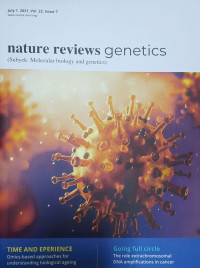 Image of NATURE REVIEWS GENETICS JULY 1, 2021, VOL. 22, ISSUE 7