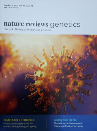 Image of NATURE REVIEWS GENETICS OCTOBER 1, 2021, VOL. 22, ISSUE 10