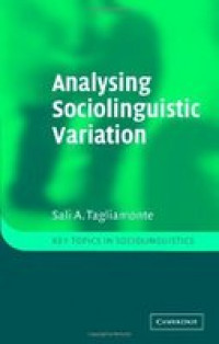 ANALYSING SOCIOLINGUISTIK VARIATION