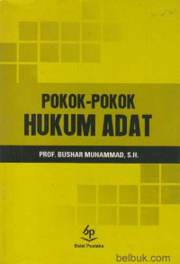 POKOK POKOK HUKUM ADAT