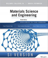 MATERIALS SCIENCE AND ENGINEERING NINTH EDITION