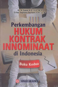 PERKEMBANGAN HUKUM KONTRAK INNOMINAAT DI INDONESIA