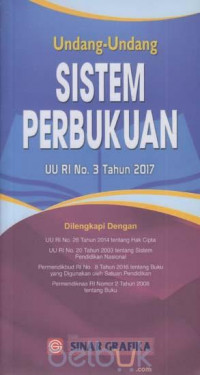 UNDANG-UNDANG SISTEM PERBUKUAN