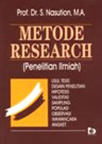 METODE RESEARCH(PENELITIAN ILMIAH)