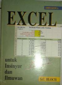 EXCEL UNTUK INSINYUR DAN ILMUWAN