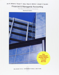 Image of FINANCIAL & MANAGERIAL ACCOUNTING THE BASIS FOR BUSINESS DECISIONS