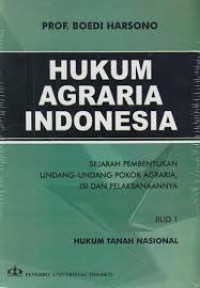 HUKUM AGRARIA INDONESIA