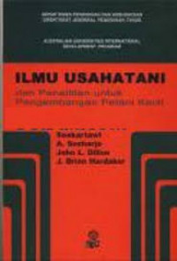 Ilmu Usahatani dan Penelitian Untuk Pengembangan Petani Kecil