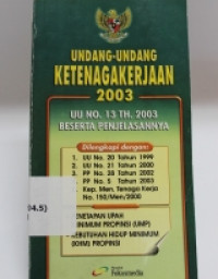 UNDANG-UNDANG KETENAGAKERJAAN 2003