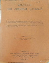 METHODS OF SOIL CHEMICAL ANALYSIS