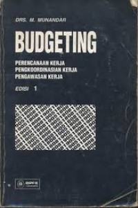 Image of BUDGETING PERENCANAAN KERJA PENGKOORDINASIAN KERJA PENGAWASAN KERJA EDISI 1