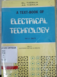 A TEXT BOOK OF ELECTRICAL TECHNOLOGY