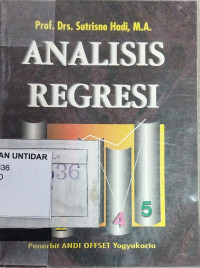 ANALISIS REGRESI CETAKAN VI