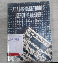 ANALOG ELECTRONIC CIRCUIT DESIGN