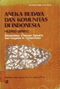 ANEKA BUDAYA DAN KOMUNITAS DI INDONESIA