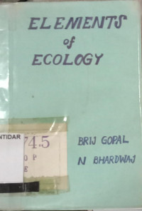 ELEMENTS OF ECOLOGY