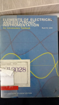 Elements Of Electical And Electronic Instrumentation