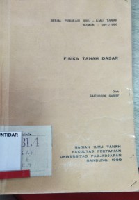 FISIKA TANAH DASAR