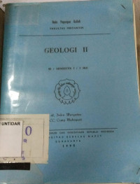 Image of Geologi Umum II (S1/Semester 1/ 3 sks)