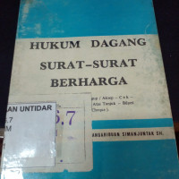 HUKUM DAGANG SURAT-SURAT BERHARGA