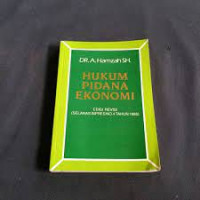 hukum pidana ekonomi