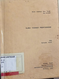 Ilmu Tanah Pertanian