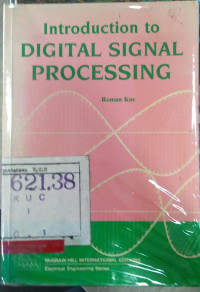 Introduction to DIGITAL SIGNAL PROCESSING