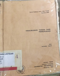 Kesuburan Tanah dan Pemupukan