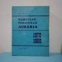 KUMPULAN PERATURAN AGRARIA