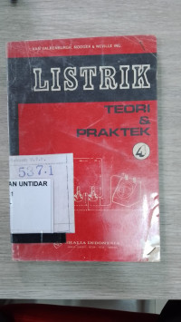 Listrik Teori &Praktek Jilid 4