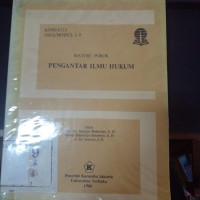 MATERI POKOK PENGANTAR ILMU HUKUM MODUL 1-9