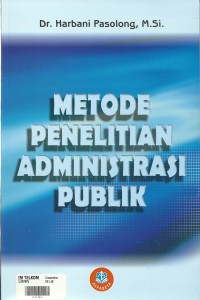 METODE PENELITIAN ADMINISTRASI PUBLIK