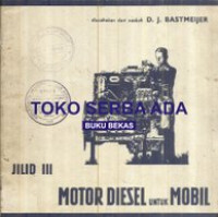 Image of MOTOR DIESEL UNTUK MOBIL JILID 3