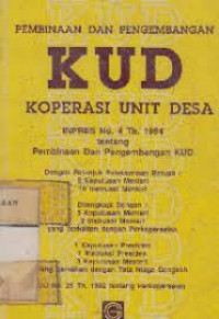 Image of Pembinaan Dan Pengembangan KUD Koperasi Unit Desa