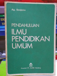 PENDAHULUAN ILMU PENDIDIKAN UMUM