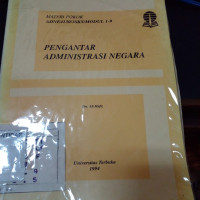 PENGANTAR ADMINISTRASI NEGARA Modul 1-9