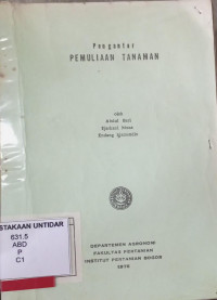 PENGANTAR PEMULIAAN TANAMAN