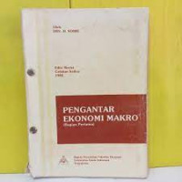 Pengantar Ekonomi Makro Bagian Pertama