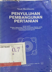 Penyuluhan Pembangunan Pertanian