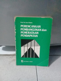 PERENCANAAN PEMBANGUNAN DAN PEMERATAAN PENDAPATAN