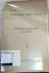 PETUNJUK PRAKTIKUM KIMIA DASAR