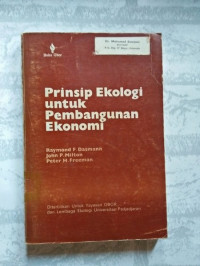 Prinsip Ekologi untuk Pembangunan Ekonomi