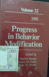 PROGRESS IN BEHAVIOR MODIFICATION