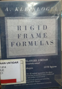 RIGID FRAME FORMULAS