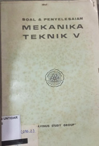 Soal & Penyelesaian Mekanika Teknik V