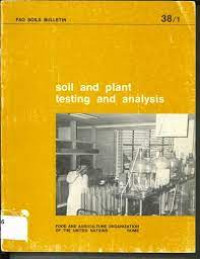 SOIL AND PLANT TESTING AND ANALYSIS