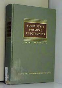 SOLID STATE PHYSICAL ELECTRONICS