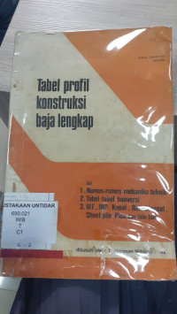 TABEL PROFIL KONSTRUKSI BAJA LENGKAP